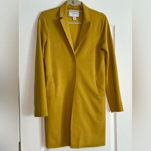 Carolina Belle Mustard Yellow Long Duster Jacket